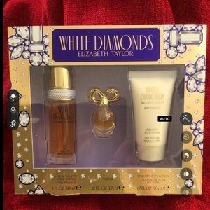 White Diamonds Elizabeth Taylor 3 Piece Collection Brand New Never Opened